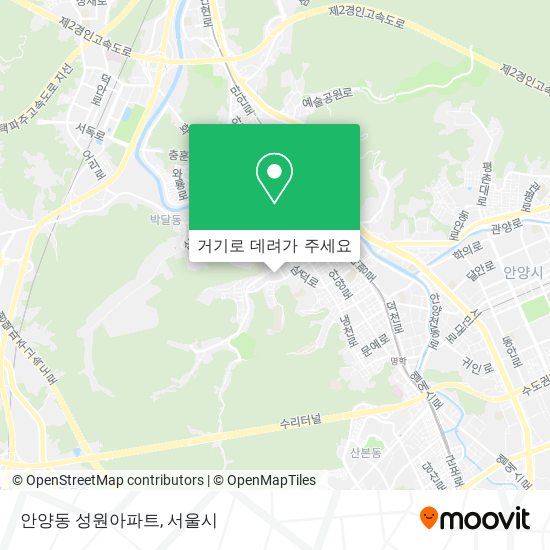 안양동 성원아파트 지도