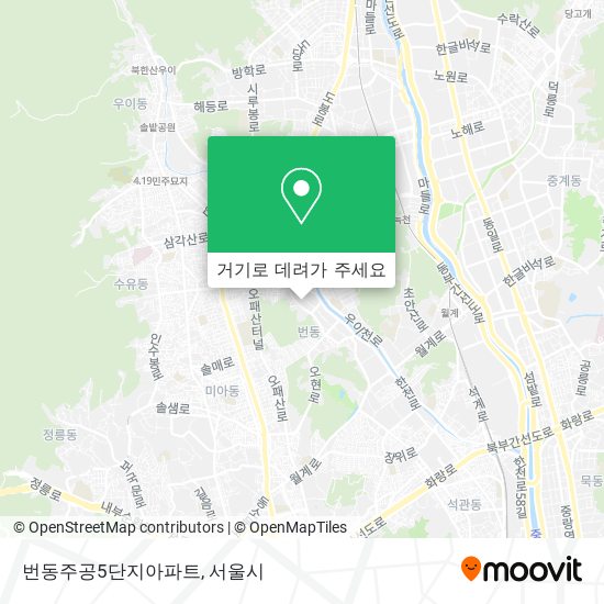 번동주공5단지아파트 지도
