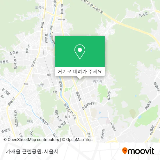가재울 근린공원 지도
