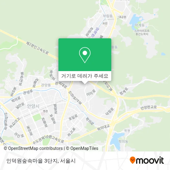 인덕원숲속마을 3단지 지도