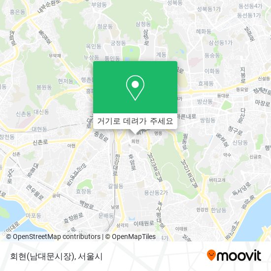 회현(남대문시장) 지도