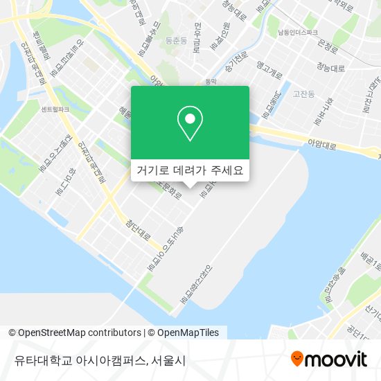 유타대학교 아시아캠퍼스 지도