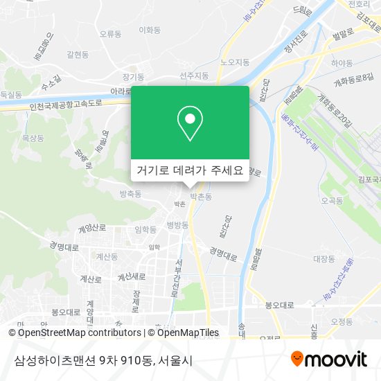 삼성하이츠맨션 9차 910동 지도