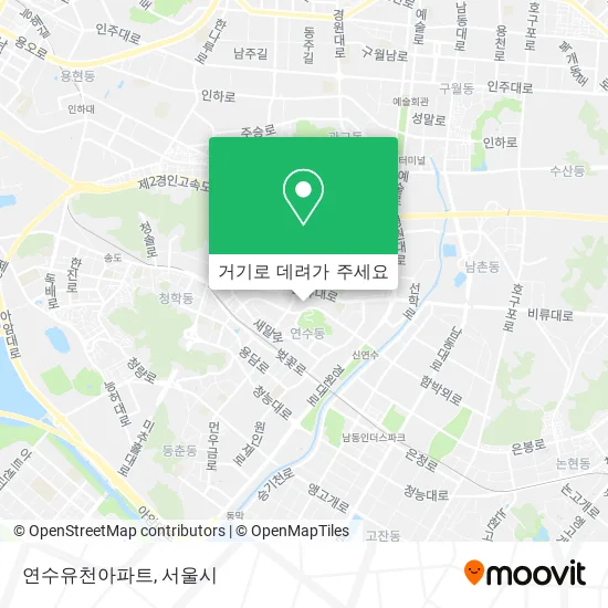 연수유천아파트 지도