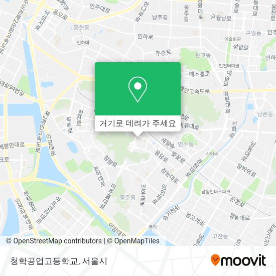 청학공업고등학교 지도