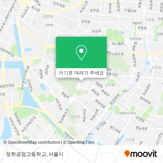 청학공업고등학교 지도