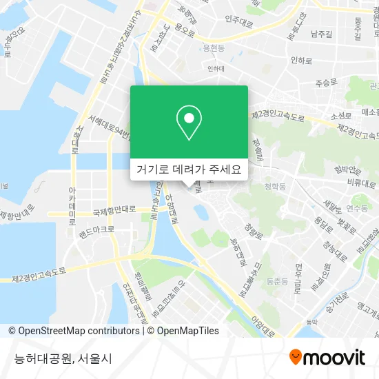 능허대공원 지도
