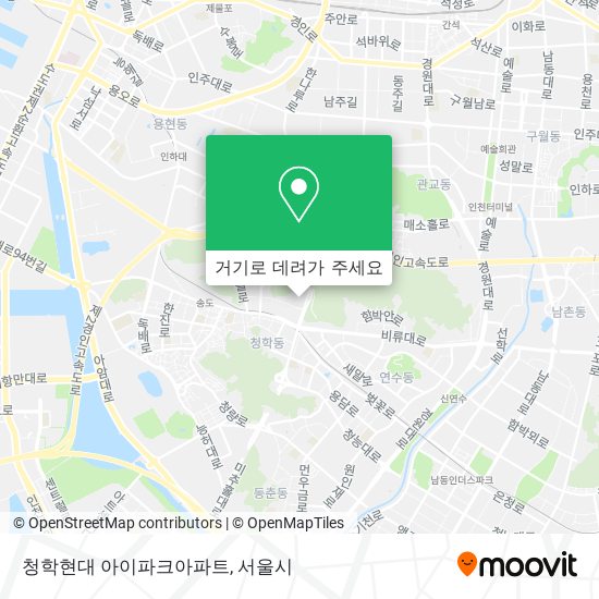 청학현대 아이파크아파트 지도