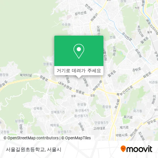 서울길원초등학교 지도