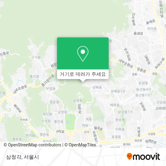삼청각 지도