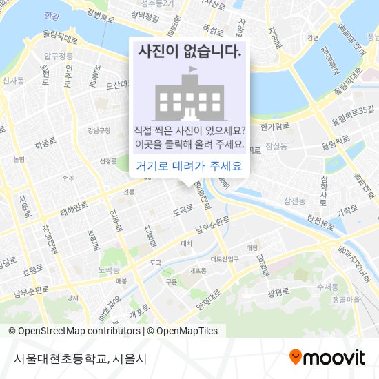 서울대현초등학교 지도