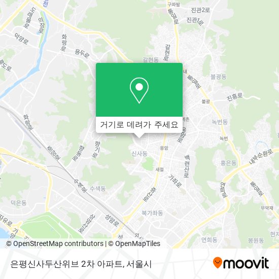 은평신사두산위브 2차 아파트 지도