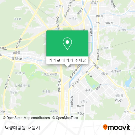 낙생대공원 지도