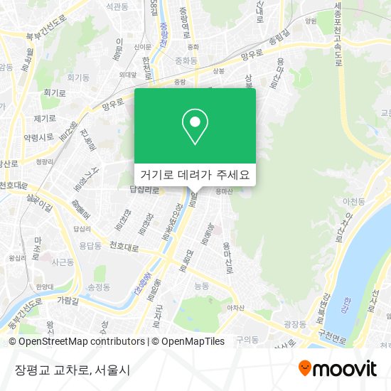 장평교 교차로 지도
