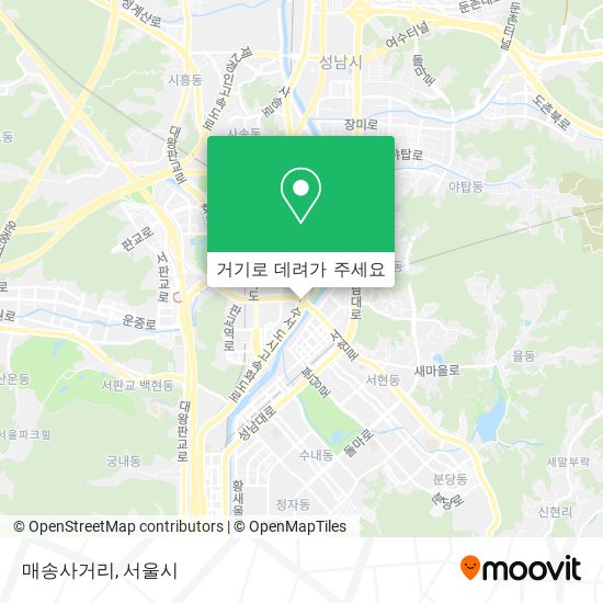 매송사거리 지도