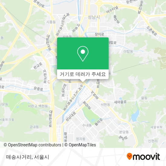 매송사거리 지도