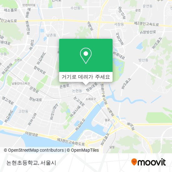 논현초등학교 지도