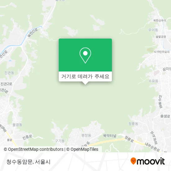 청수동암문 지도