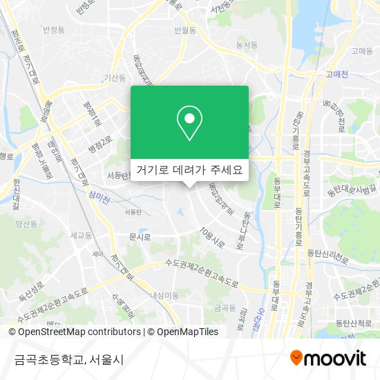 금곡초등학교 지도