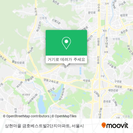 상현마을 금호베스트빌2단지아파트 지도