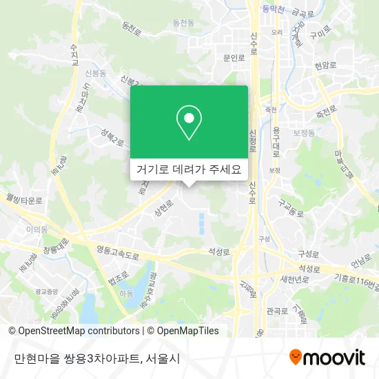 만현마을 쌍용3차아파트 지도