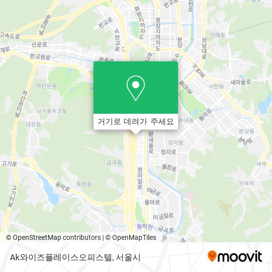 Ak와이즈플레이스오피스텔 지도