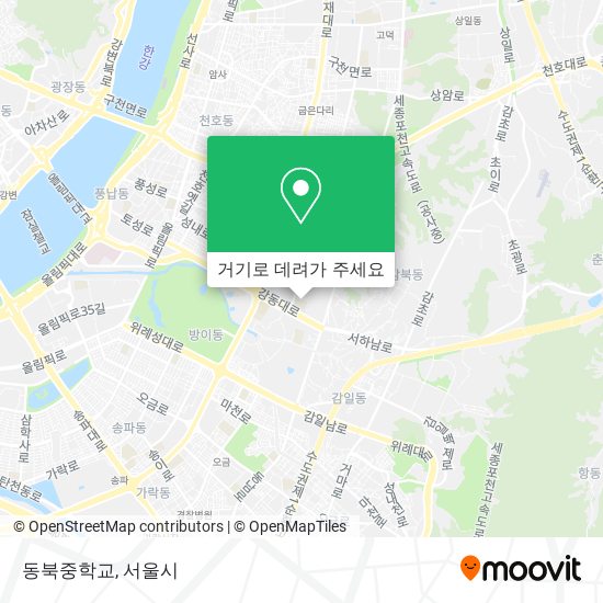 동북중학교 지도