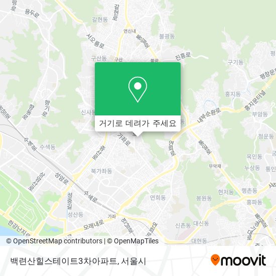 백련산힐스테이트3차아파트 지도