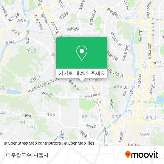 다우칼국수 지도