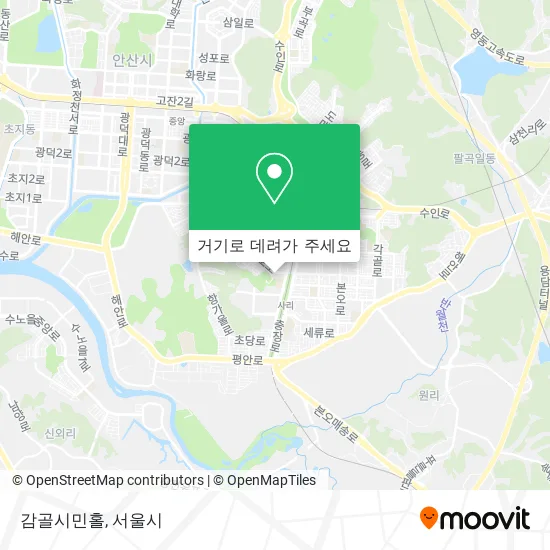 감골시민홀 지도