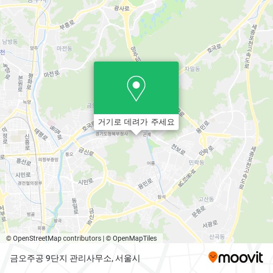 금오주공 9단지 관리사무소 지도