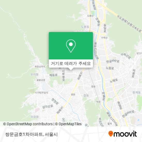 쌍문금호1차아파트 지도