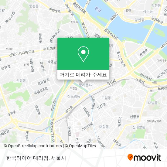 한국타이어 대리점 지도