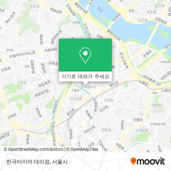 한국타이어 대리점 지도