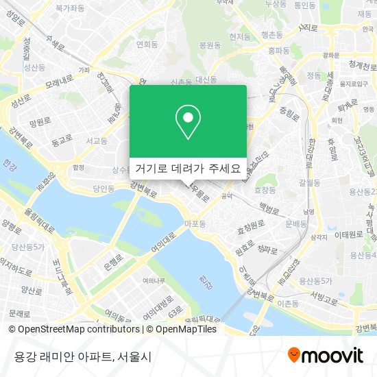 용강 래미안 아파트 지도