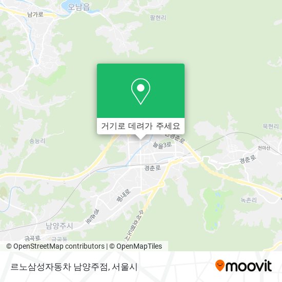 르노삼성자동차 남양주점 지도