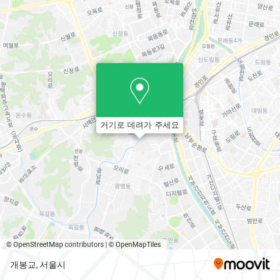 개봉교 지도
