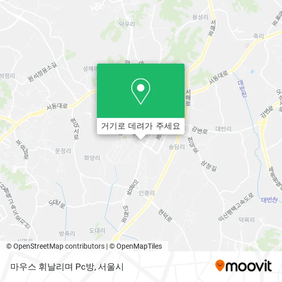 마우스 휘날리며 Pc방 지도
