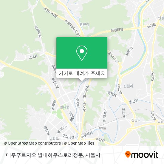 대우푸르지오.별내하우스토리정문 지도