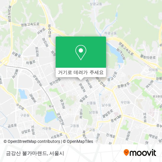 금강산 불가마랜드 지도