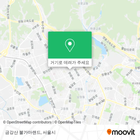금강산 불가마랜드 지도