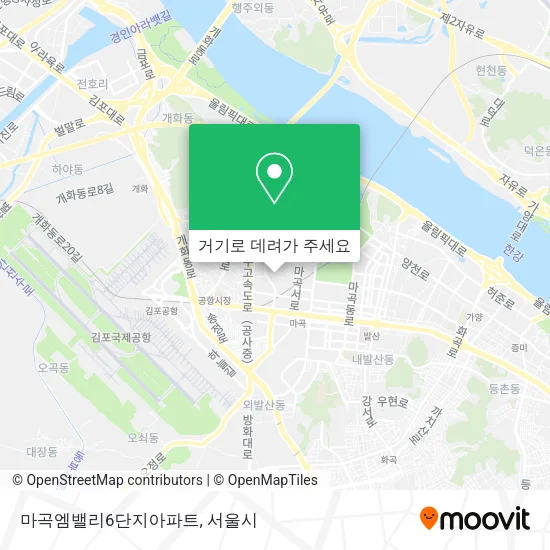 마곡엠밸리6단지아파트 지도