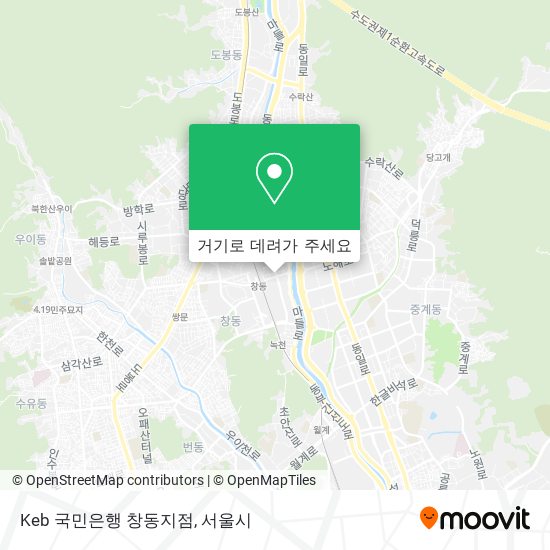 Keb 국민은행 창동지점 지도