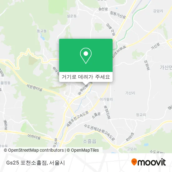 Gs25 포천소흘점 지도