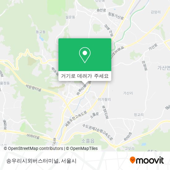 송우리시외버스터미널 지도