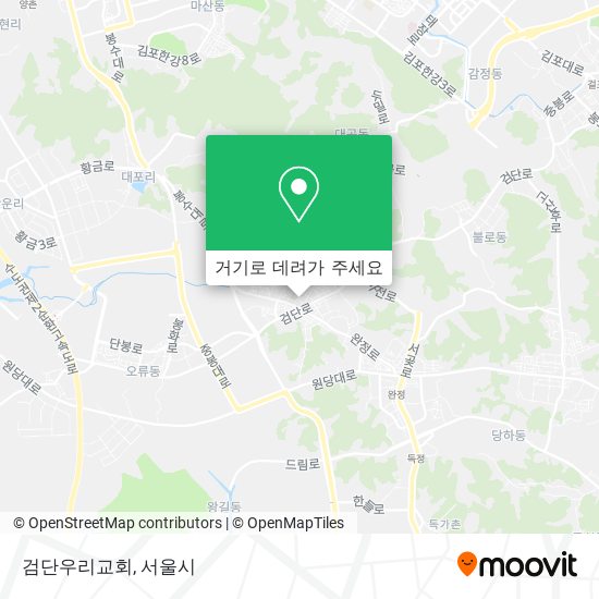 검단우리교회 지도