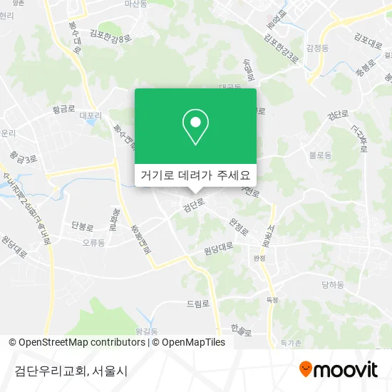검단우리교회 지도