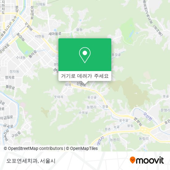 오포연세치과 지도