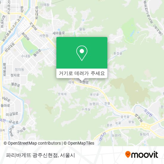 파리바게뜨 광주신현점 지도