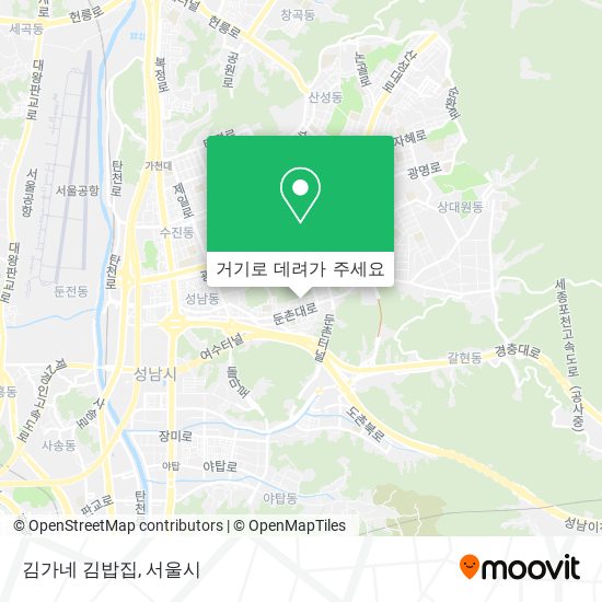 김가네 김밥집 지도